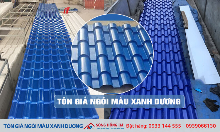 Tôn giả ngói màu xanh dương