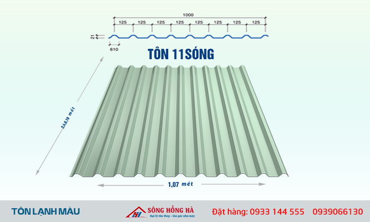 Bảng báo giá tôn hoa sen ( tôn lạnh, tôn kẽm, cách nhiệt) mới nhất 2021