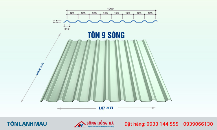 Bảng báo giá tôn hoa sen ( tôn lạnh, tôn kẽm, cách nhiệt) mới nhất 2021