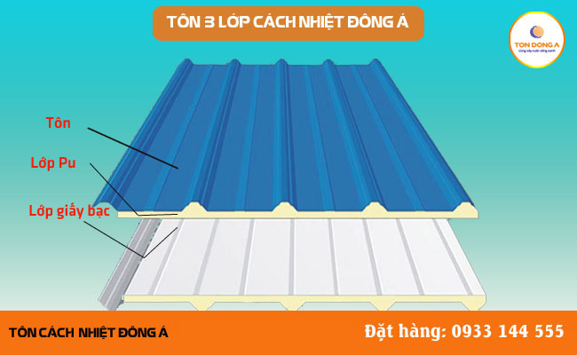 Bảng báo giá tôn cách nhiệt Pu, Tôn xốp chống nóng chính hãng