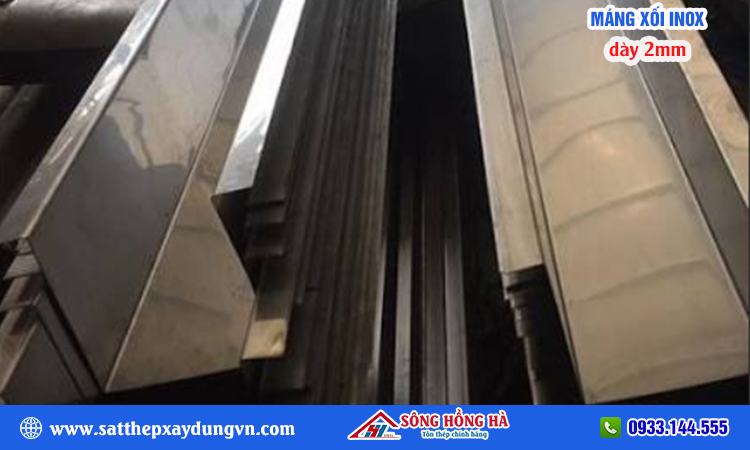 Máng xối inox 304 dày 2mm