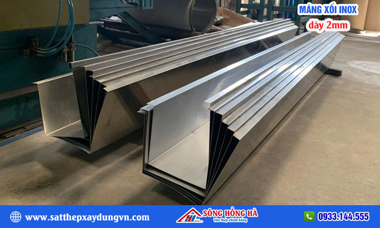Máng xối inox 304 dày 2mm