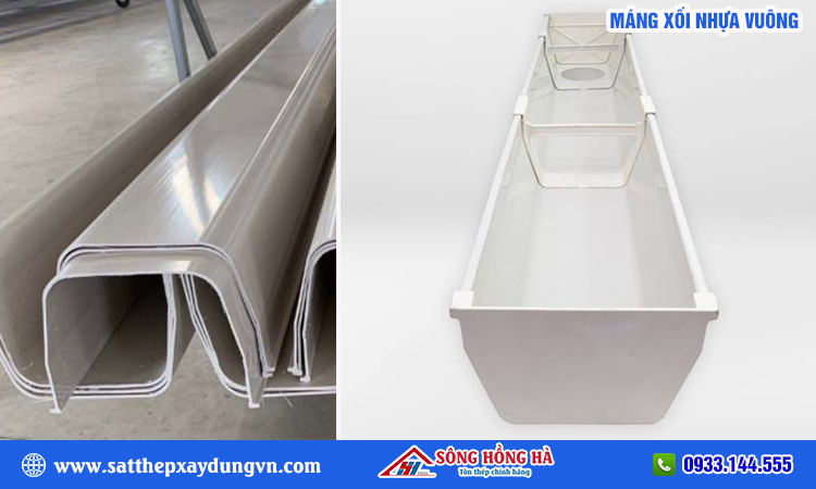 Máng xối nhựa vuông