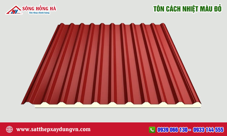 Tôn cách nhiệt màu đỏ 