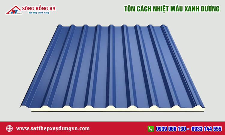 Tôn cách nhiệt màu xanh dương 
