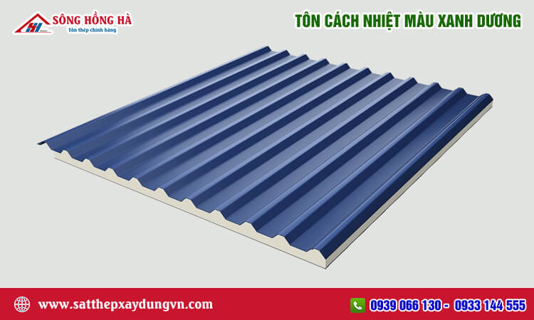 Tôn cách nhiệt màu xanh dương 