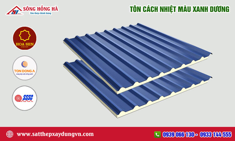 Tôn cách nhiệt màu xanh dương 
