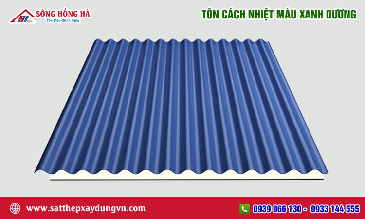 Tôn cách nhiệt màu xanh dương 
