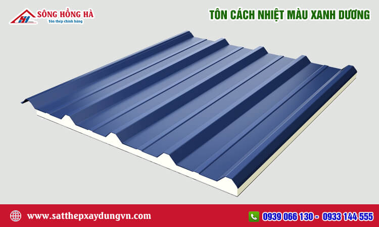 Tôn cách nhiệt màu xanh dương 