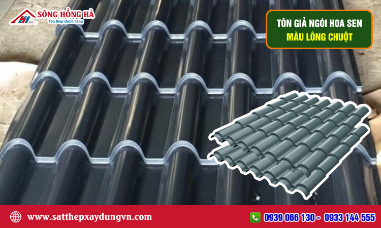 Tôn giả ngói Hoa Sen màu lông chuột