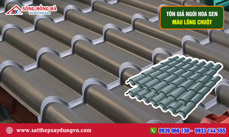 Tôn giả ngói Hoa Sen màu lông chuột