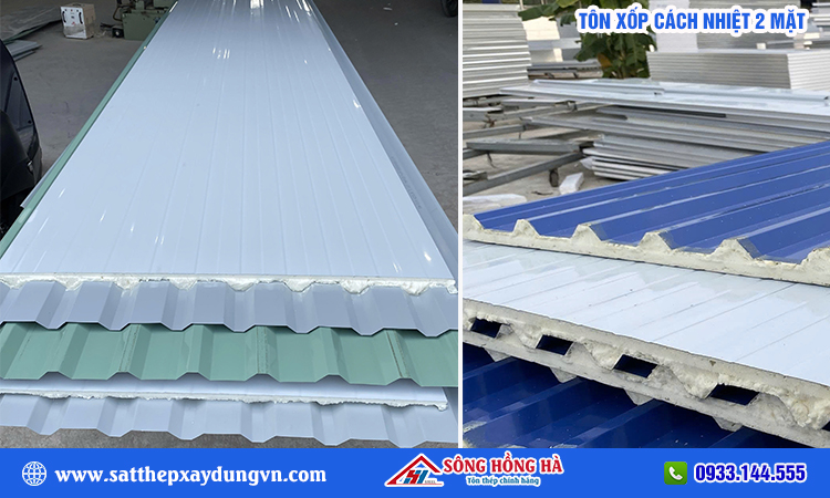 Tôn xốp cách nhiệt 2 mặt