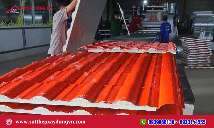 Tôn xốp giả ngói hoa sen