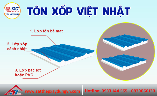 Tôn xốp Việt Nhật