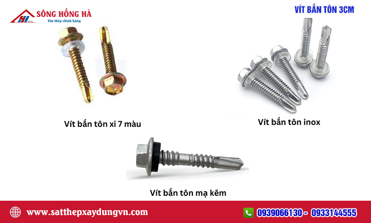 Vít bắn tôn 3cm
