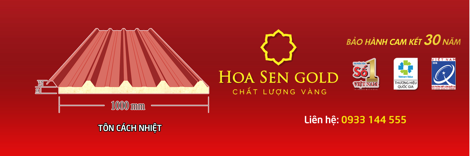 Tôn cách nhiệt hoa sen